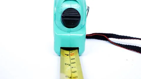 Meter isolated white background for building Foto stock