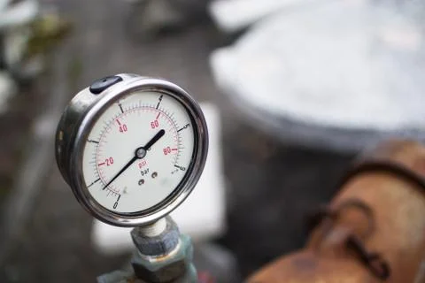 Meter metering with soft light . Stock Photos