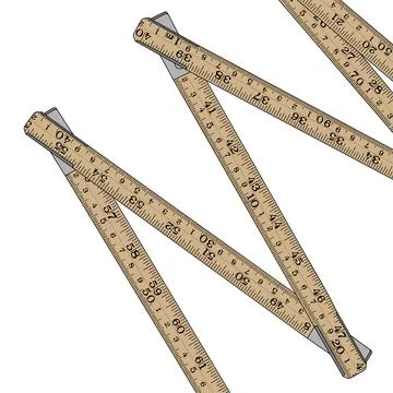 Meter stick Stock Illustration