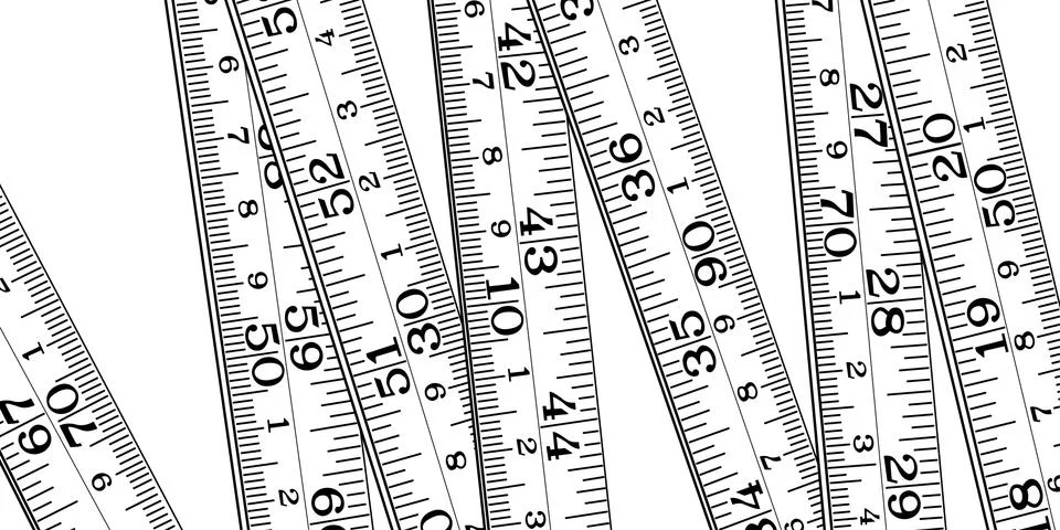 Meter stick Illustrazione stock