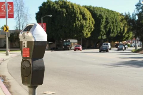 Meter by the street Stock Photos