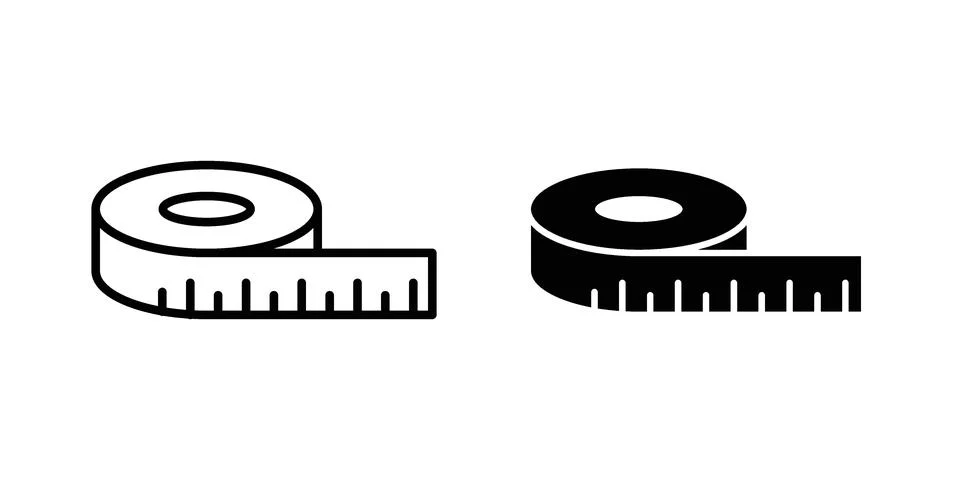 Meter tape icon vector design illustrations Stock Illustration