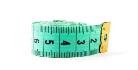 Meter tape isolated on the white background Foto stock