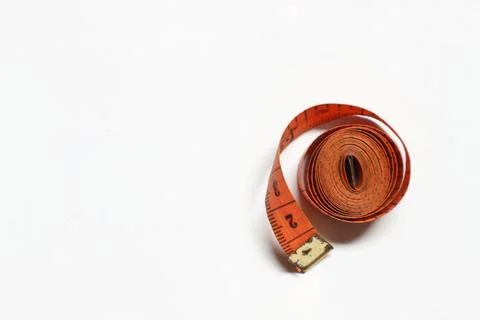 Meter tape on white background Stock Photos