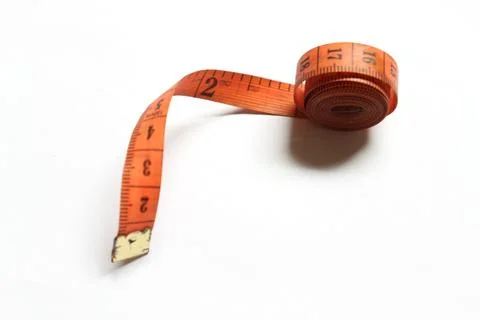 Meter tape on white background Stock Photos