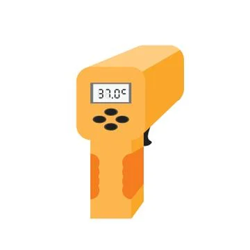 Meter temperature electronic of vector ESP 10 Stock Illustration