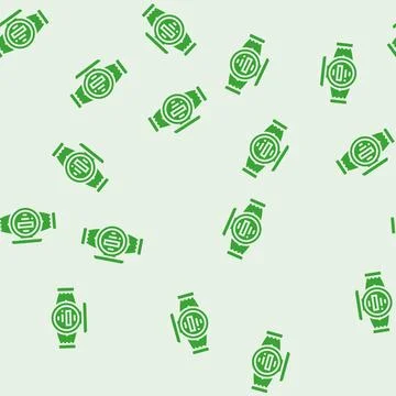 Meter water saving glyph seamless pattern Stock Illustration