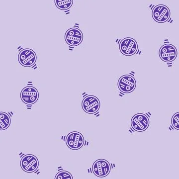 Meter water saving glyph vector seamless pattern Stock Illustration
