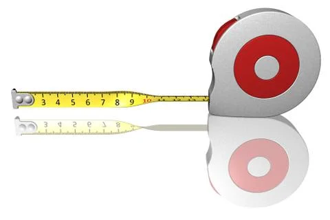 Meter white background Illustrazione stock