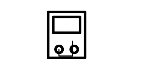A meter with wires attached, indicating electrical connections. Stock Footage 334766388