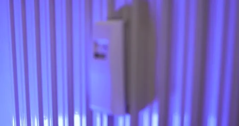 Metering on a radiator, close-up, 4K Stock Footage 256022312