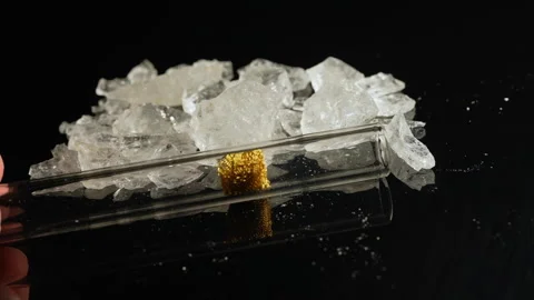 Methamphetamine drug in rocks. Crystal meth or methamphetamine a recreation.. Stock Footage 321612243