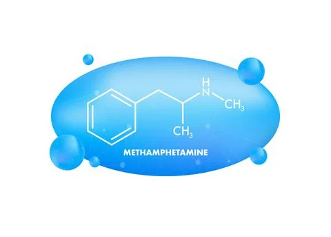 Methamphetamine formula, great design for any purposes Stock Illustration