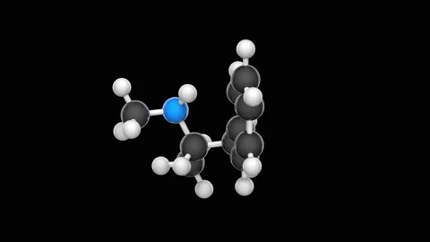 Methamphetamine. Seamless loop. Black background Stock Footage 154418157