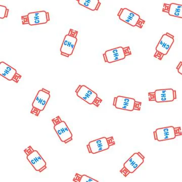 Methane biogas vector seamless pattern Stockillustratie