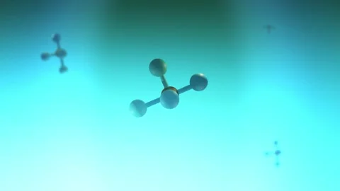 Methane CH4 Molecule floating in Cinematic Biological Level Vídeos de archivo 337710647