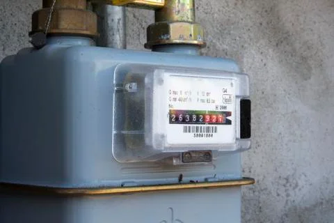 Methane gas meter Stock Photos