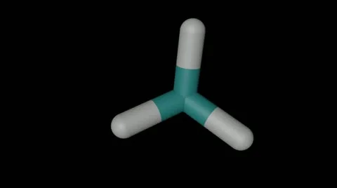 Methane molecule with alpha channel Video stock 12867293