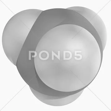 Methane molecule Stock Illustration