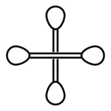 Methane molecule structure with four hydrogen atoms bonding イラスト素材
