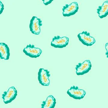 Methane reduction environmental isometric icon seamless pattern Stock Illustration