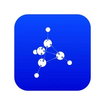 Methanol icon blue Stock Illustration