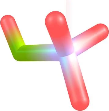 Methanol molecular structure isolated on white Stock Illustration