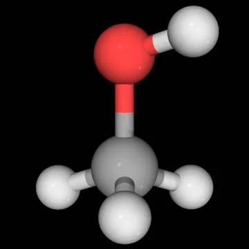 Methanol molecule Stock Illustration