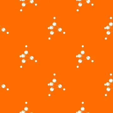 Methanol pattern vector orange Stock Illustration