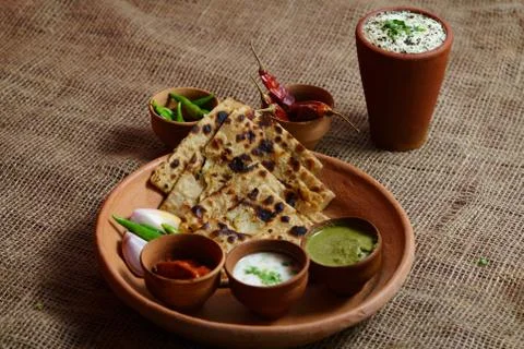 Methi Paratha Fotos Stock