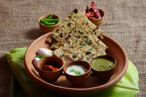 Methi paratha 写真素材