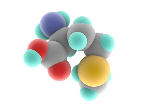 Methionine molecule Stock Illustration