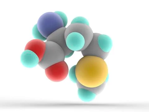 Methionine molecule Stock Illustration