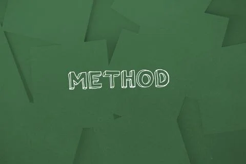 Method against digitally generated green paper strewn Stock Illustration