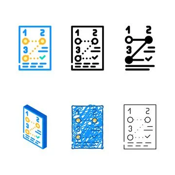 Method data multipack science color icon vector Illustrazione stock