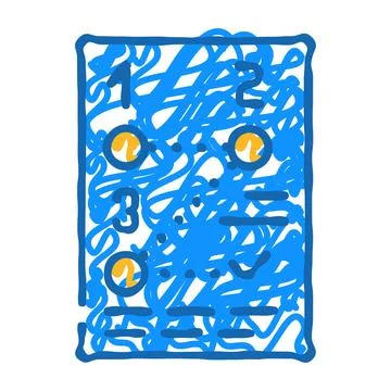 Method data science icon doodle illustration Stockillustratie