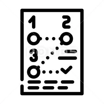 Method data science line icon vector illustration Stockillustratie