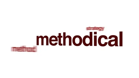 Methodical animated word cloud. Stock Footage 70801555