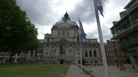 The Methodist Central Hall in London Stock Footage 61231805