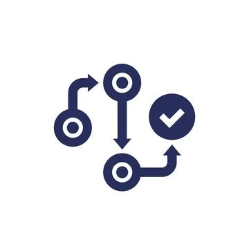 Methodology icon, development process vector 스톡 일러스트