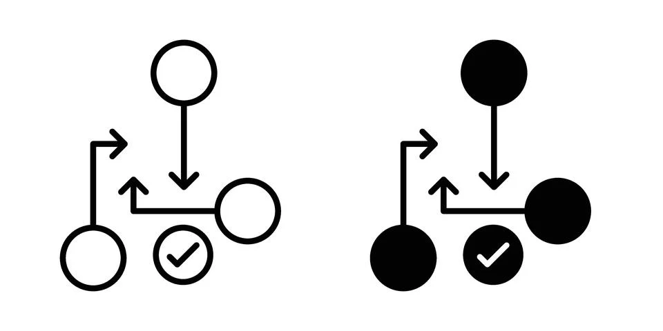 Methodology icon vector, illustration icon set Stock Illustration