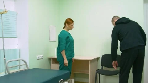 Methods and ways of safe movement with a cane. Accompanying the blind. Stock Footage 300196836