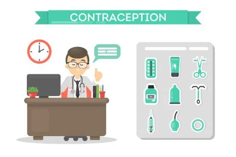Methods of contraception. イラスト素材
