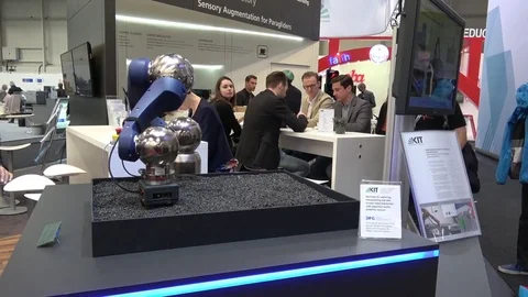 Methods for exploring , manipulating and human-robot interaction with capacitive Stock Footage 76327981