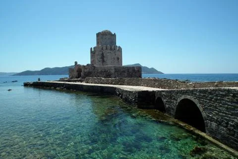 Methoni Castle Greece Foto stock