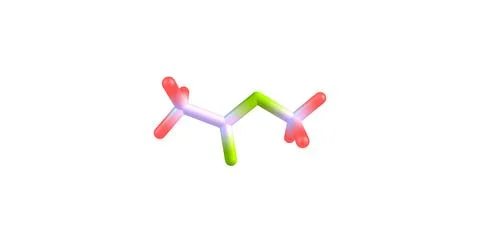 Methyl acetate molecular structure isolated on white Stock Illustration