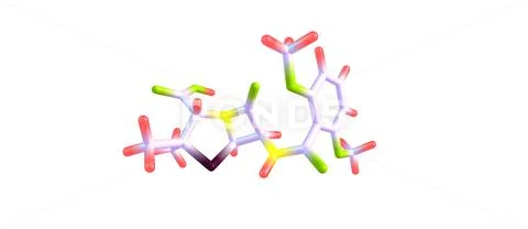 Meticillin molecular structure isolated on white ~ Clip Art #161159519