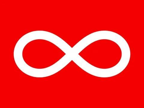 Metis Red flag Stock Illustration