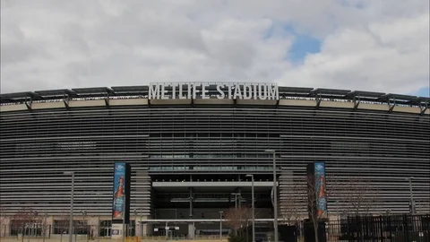Metlife Stadium Cloud Timelapse Stock Footage 81796642