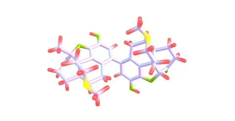 Metopon molecular structure isolated on white Stock Illustration